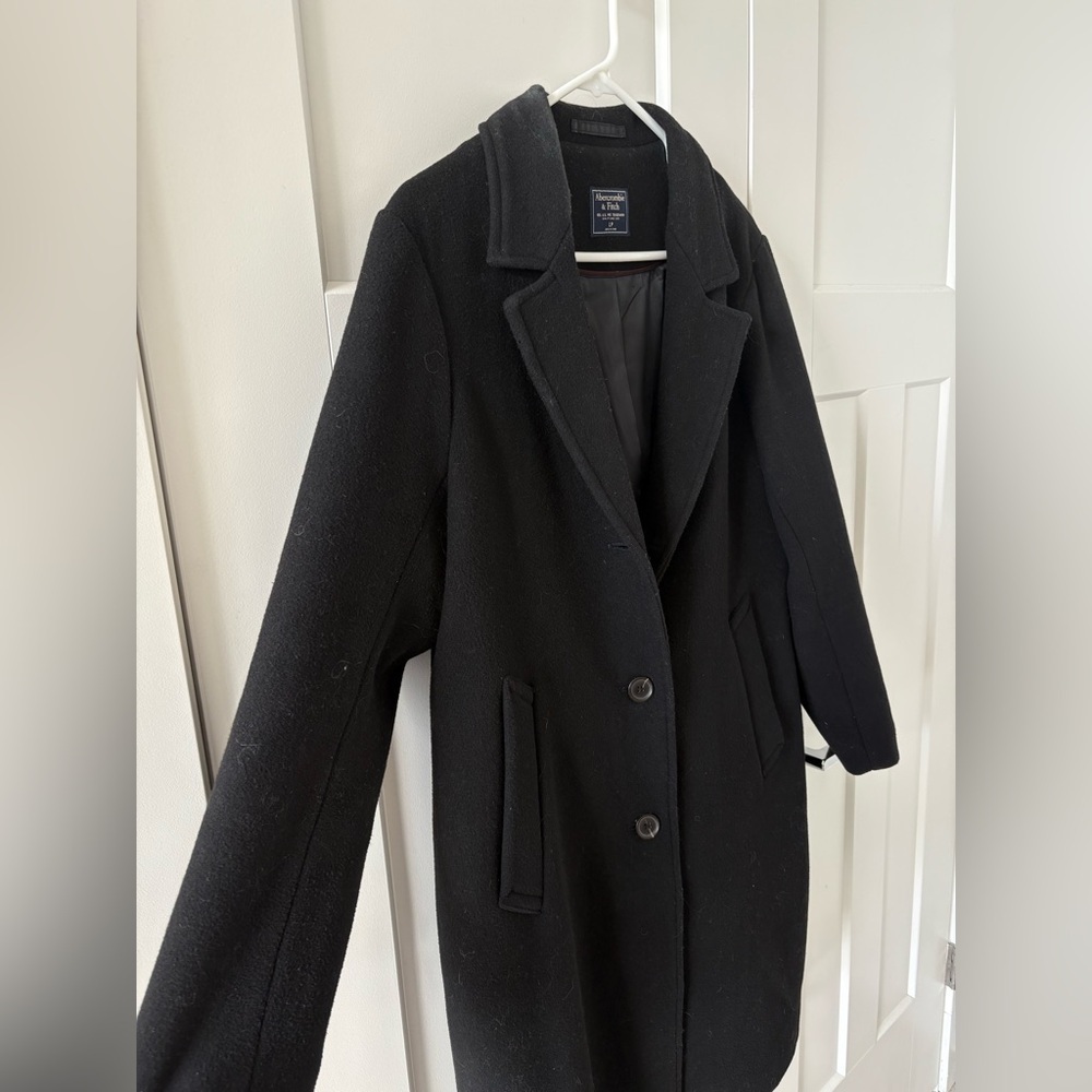 Abercrombie Wool Blend Dad Coat - Picture 3 of 6